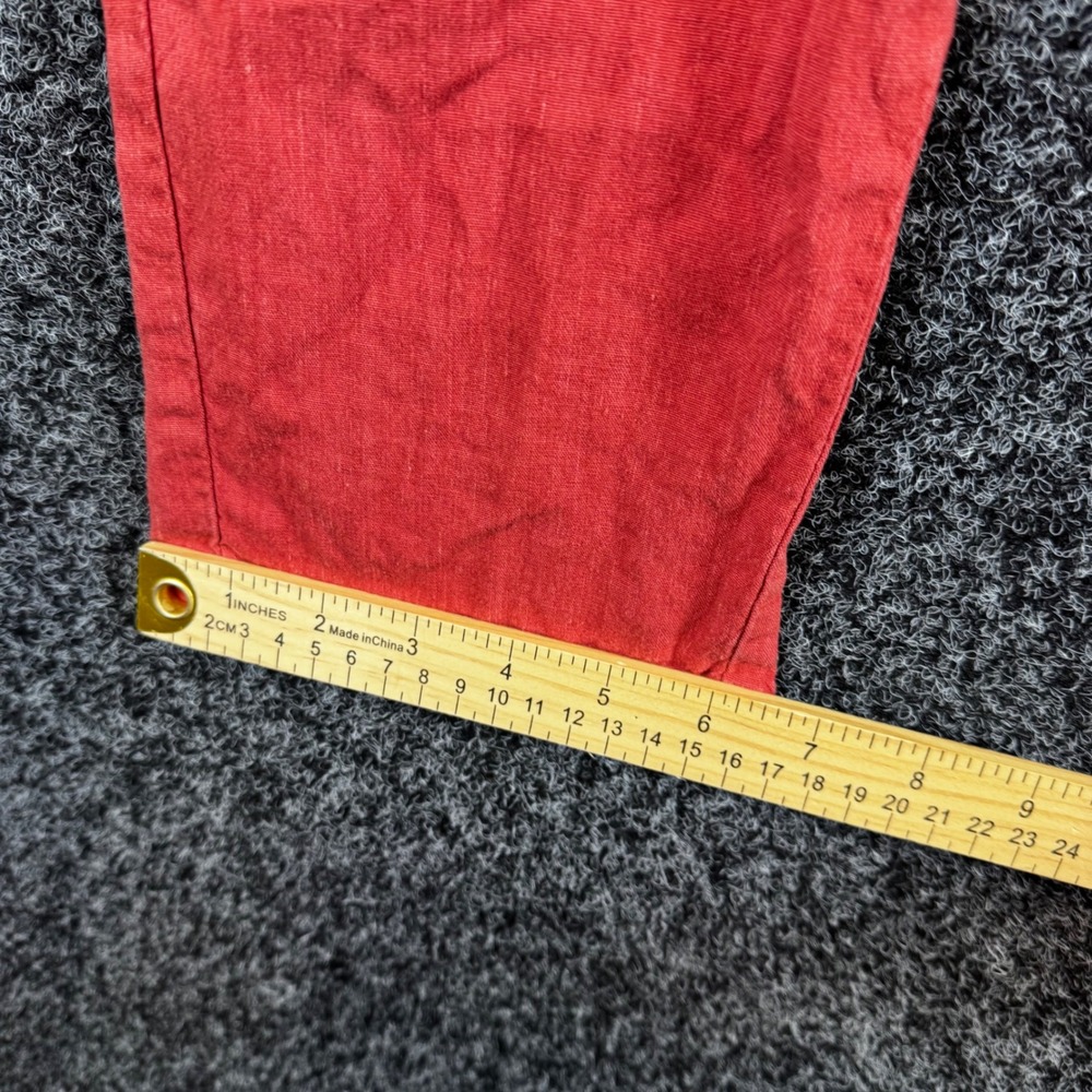 Kut from the Kloth Red Linen Blend Jogger Pants KB35601 Medium - Picture 7 of 7